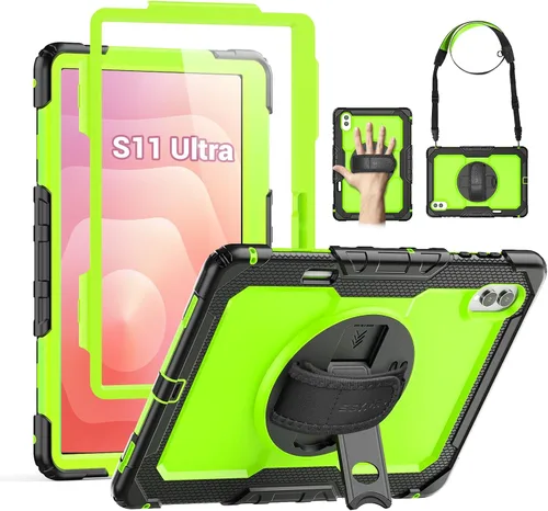 Miniatura 9 de SEYMAC - Funda protectora resistente a prueba de golpes para Samsung Galaxy Tab S6 Lite de 10.4 pulgadas 2024/2022/2020 (SM-P620/P610/P615), Negro