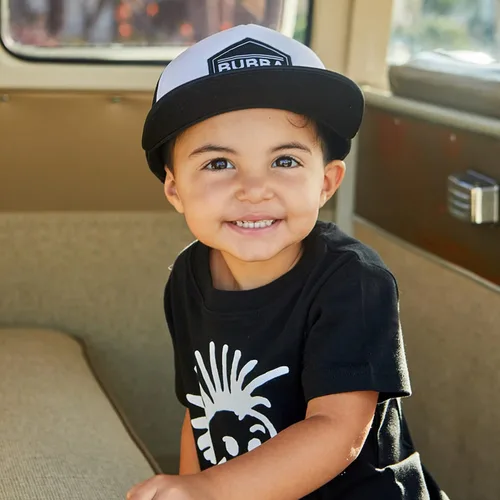 Miniatura 36 de Born to Love - Gorra de béisbol para niño y bebé con visera, en color blanco y azul
