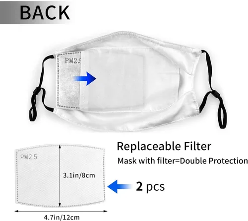 Miniatura 5 de Mascarilla facial del clan escocés Robertson moderna máscara facial de tela de tartán con bolsillo para filtro, pañuelos faciales lavables