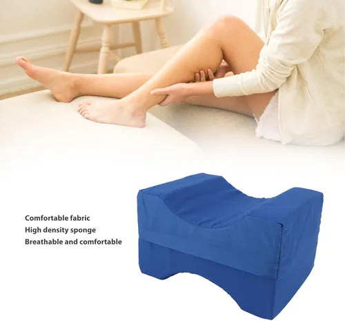 Miniatura 4 de Almohada de rodilla para dormir de lado, almohada de espuma viscoelástica para piernas entre las piernas, almohada para dolor de cadera y espalda
