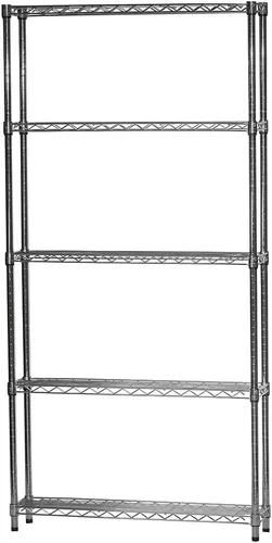 Miniatura 3 de Shelving Inc. Estantería de alambre cromado de 8 pulgadas de profundidad x 36 pulgadas de ancho x 54 pulgadas de alto con estantes de 5 niveles
