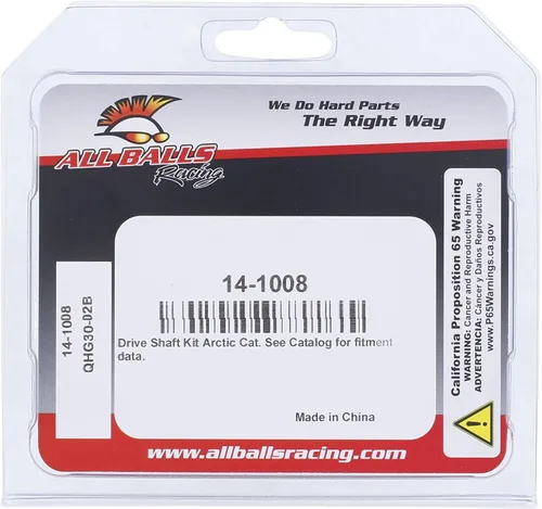 Miniatura 4 de All Balls Racing 14-1008 - Kit de eje de transmisión inferior compatible con/repuesto para Arctic Cat 4 - Stroke Touring 2002