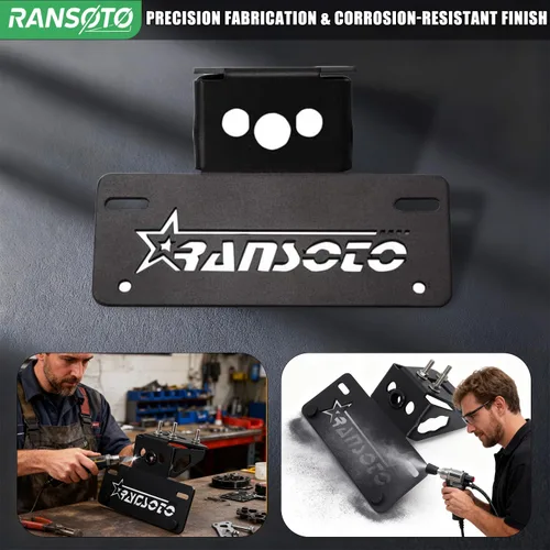 Miniatura 4 de RANSOTO Kits de eliminación de guardabarros compatibles con Kawasaki Ninja 400 / Z400 2018-2024 Ninja 250 2018-2023 Ninja 500 Z500 2024-2025 Soporte
