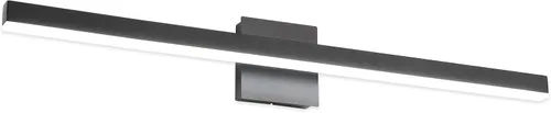 Miniatura 14 de JOOSSNWELL Lámpara de iluminación LED para tocador de baño, barra de luz de baño moderna, 23.62 pulgadas, color negro, 18 W, 4000 K