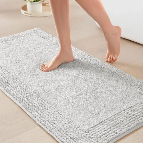 Miniatura 33 de Madison Park Splendor - Alfombra de baño reversible 100% algodón con mechones, 3000 GSM, calidad hotelera, lujosa, felpa, pelo medio, tapete de baño