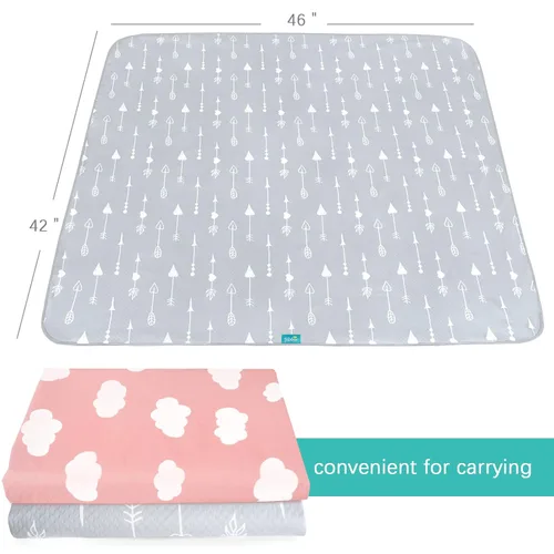 Miniatura 6 de Paquete de 2 alfombrillas para debajo de la silla alta, artes, manualidades y desorden alimentario, impermeable, para el tiempo de juego del bebé