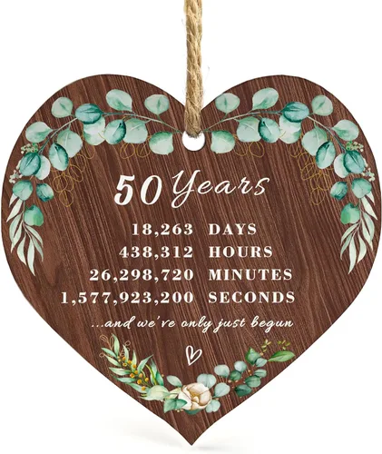 Miniatura 9 de Adorno de boda de 50 aniversario 2025 colgante de Navidad para pareja, 50 años como señor y señora, regalo de boda de Navidad para padres, adorno