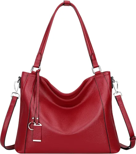 Miniatura 9 de Over Earth Genuine Leather Purses for Women Large Hobo Bags Lady Shoulder Handbags with Detachable Strap