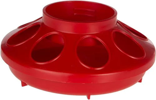 Miniatura 2 de Harris Farms Comedero para aves de corral atornillado para tarro de cuarto de galón, amarillo