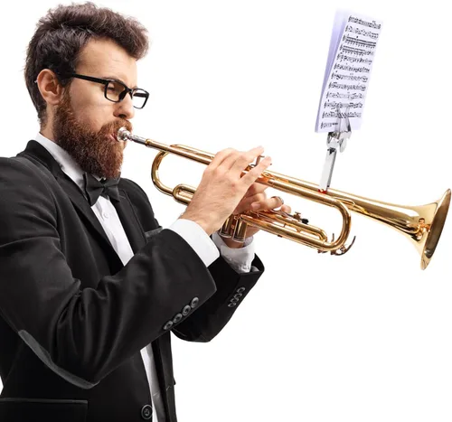 Miniatura 5 de Facmogu Accesorios de instrumentos de lira para trompeta, clip de partitura de lira ligero para trompeta, clip de música de lira plateada