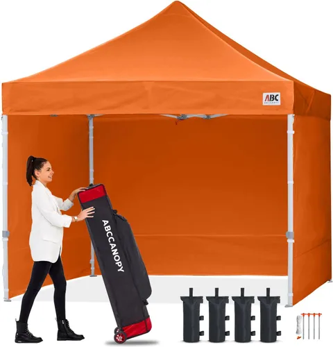 Miniatura 62 de Abccanopy - Toldo de 10 x 10 pies, con paredes laterales, sombra instantánea, con bolsa con ruedas para guardarlo. Incluye 4 bolsas de lastre, Azul