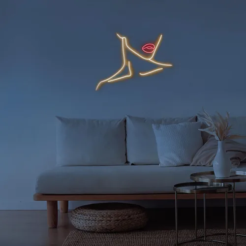 Miniatura 2 de Letrero de neón estético de neón de 19 pulgadas, decoración de pared con luz LED para el hogar, dormitorio, sala de estar, tienda, regalos