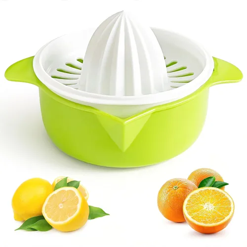 Exprimidor de cítricos, exprimidor de limón, fruta naranja, exprimidores manuales de mano con boquilla de vertido, 8.5 fl oz