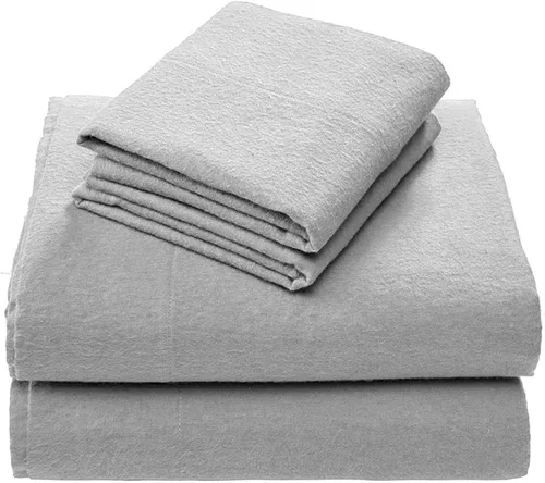 Miniatura 31 de Comfort Spaces Juego de sábanas de franela de algodón tamaño Queen, ultra suaves con bolsillo elástico de 14 pulgadas que se adapta a colchones