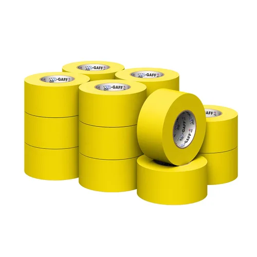 Miniatura 24 de Cinta Pro Gaff Gaffers de 1 pulgada de longitud de 55 yardas de longitud, color azul eléctrico mate. Cinta de alta resistencia de alta calidad