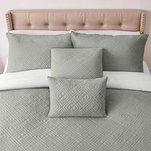 Miniatura 6 de Clara Clark Quilts Tamaño Twin - Juego de Cubrecama Colcha para Todas las Estaciones, Tejido Pinsonic Juego de Ropa de Cama Ligera - Juego