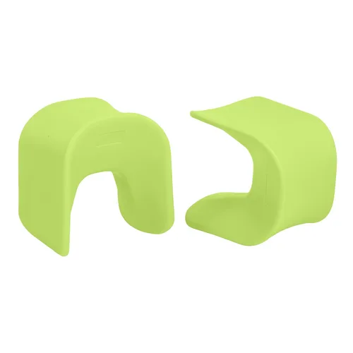 Miniatura 18 de ECR4Kids Asiento Wave, altura del asiento de 14 a 15.1 pulgadas, taburete tipo percha, amarillo, paquete de 2