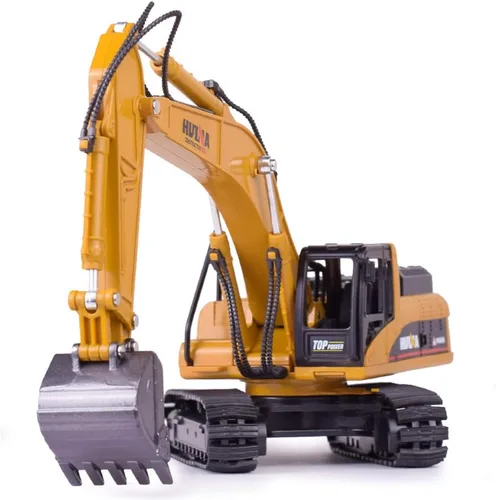 Ailejia Excavadora de aleación Camión de construcción Camión de juguete Tractor Boy Toy Excavator Manual Modelos de equipos de construcción de metal