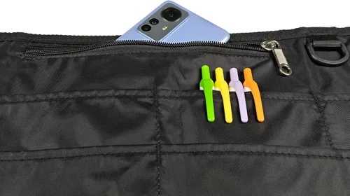 Miniatura 7 de Delantal de servidor impermeable para mujeres con 6 bolsillos, delantal de camarera fácil de poner y quitar, delantal de trabajo para cantinero