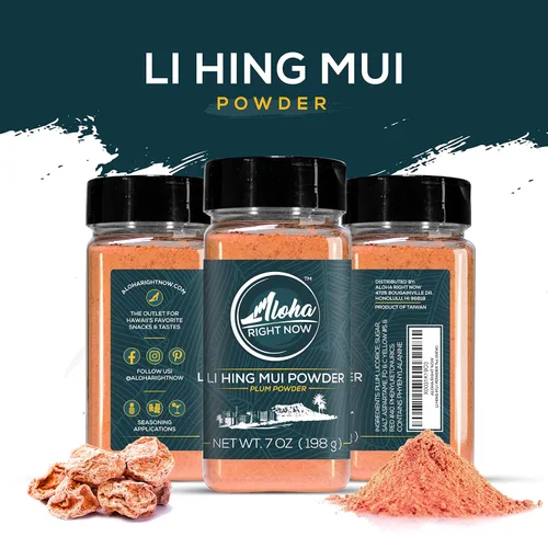 Miniatura 4 de Aloha Right Now Galletas de arroz arare mixtas prémium Mochi Crunch estilo japonés hawaiano mezcla asiática de 1 libra 16 onzas y polvo Li Hing Mui