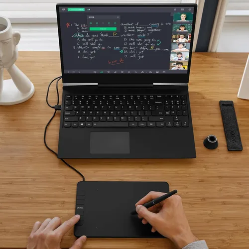 Miniatura 8 de VEIKK VK640 - Tableta gráfica gráfica digital de 6 x 4 pulgadas con 6 teclas de acceso rápido y soporte de inclinación 8192 bolígrafo sin batería