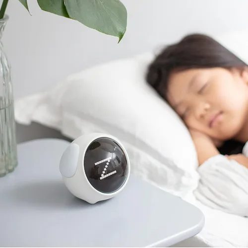 Miniatura 4 de YUANZ Reloj despertador para niños, luz nocturna de brillo ajustable, activada por voz, despertador, juguete y regalo para niños pequeños, niños