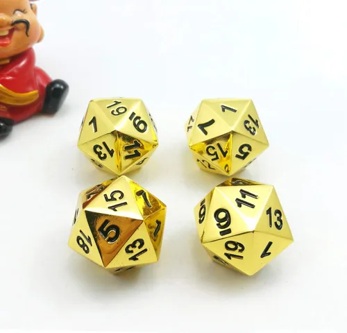 Miniatura 6 de Bescon Antiguo Latón Sólido Metal Poliédrico D&D dados Set de 7 cobre antiguo Metal RPG Juego de rol Juego de dados 7pcs Set