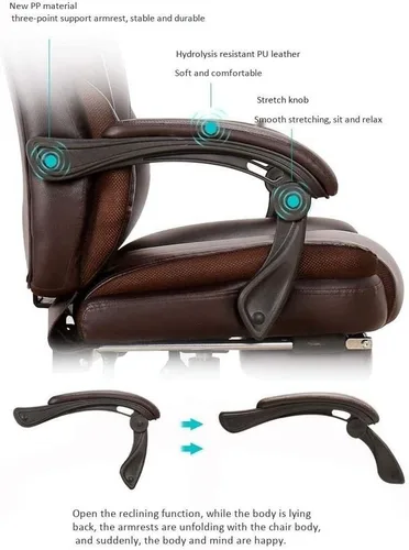 Miniatura 4 de Diseño de moda toda la tela completa de malla multifuncional cómoda silla de oficina ergonómica