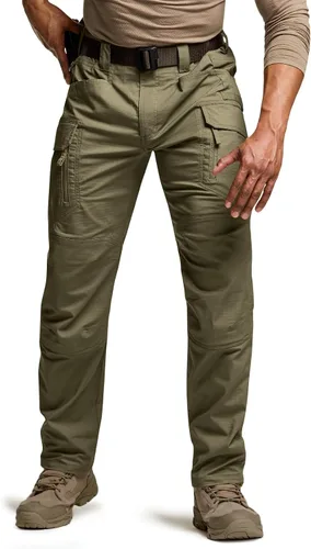 Miniatura 198 de CQR – Pantalones tácticos elásticos tipo cargo para hombre, resistentes al agua, de tela ripstop (antidesgarros), ligeros, ideales para uso diario