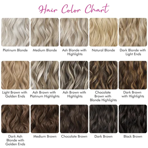 Miniatura 7 de REECHO Extensiones de cabello con pinza, 4 piezas de extensiones de cabello rubio de 24" de largo, ondas de playa gruesas, HE003, trama de encaje