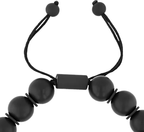 Miniatura 5 de Pulsera Bolo de Nylon Ajustable con Cuentas de Acero Inoxidable para Hombre - Elección