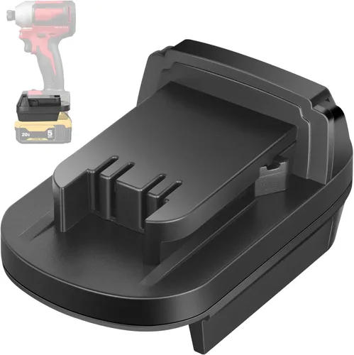 KUNLUN DL18ML Dewalt a Milwaukee Adaptador de batería, convierte la batería Dewalt de 20 V a batería Milwaukee M18 de 18 V para herramientas