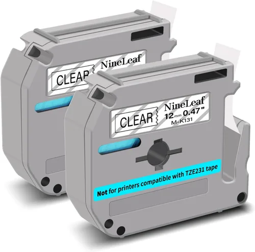 Miniatura 34 de NineLeaf Cinta de etiquetas de repuesto compatible para Brother P-Touch M-Tape M521 MK521 M-K521 funciona con Ptouch PT-M95 PT-90 PT70 PT-65 PT85