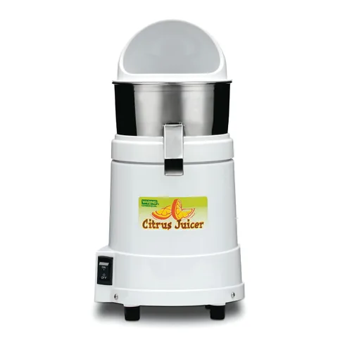 Miniatura 6 de Waring Commercial BJ120C Exprimidor Compacto de Cítricos, 120V, Enchufe 5-15P, Blanco, 34 Onzas