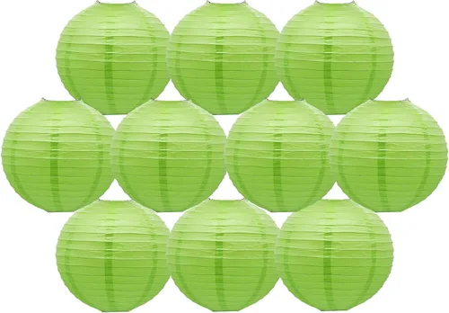 Miniatura 51 de Linternas de papel doradas chinas, japonesas, colgantes, redondas, para decoración de fiesta de Año Nuevo y Año Nuevo Lunar (12 unidades)