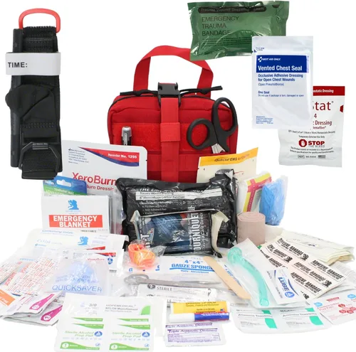 Miniatura 8 de Kit de primeros auxilios de control de hemorragia de trauma con montaje para reposacabezas, panel de liberación rápida, paquete de emergencia