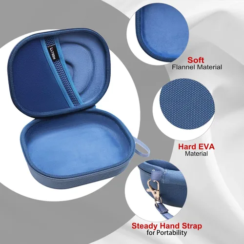 Miniatura 7 de LTGEM - Funda rígida de EVA para JBL Live 770NC/660NC/650BT/460NC/670NC/400BT/500BT y JBL Tune Azul