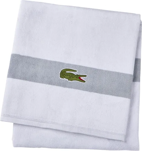 Miniatura 7 de Lacoste Logo Toalla de baño, 100% algodón, 650 GSM, 30"x52", Orangeade