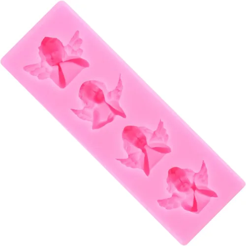 Miniatura 9 de Moldes de silicona para decoración de pasteles de querubín de ángel para decoración de pasteles, decoración de cupcakes, azúcar, manualidades