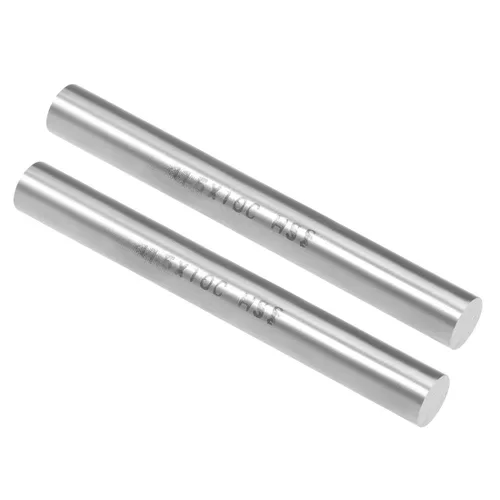 Miniatura 5 de uxcell 2 piezas varillas redondas de acero, 10 mm x 60 mm de acero de alta velocidad (HSS) Barra de torno herramienta, para eje, engranaje, taladro