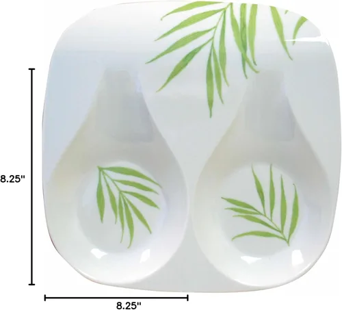 Miniatura 2 de Corelle Coordinates by Reston Lloyd - Soporte de cuchara doble de melamina, hoja de bambú