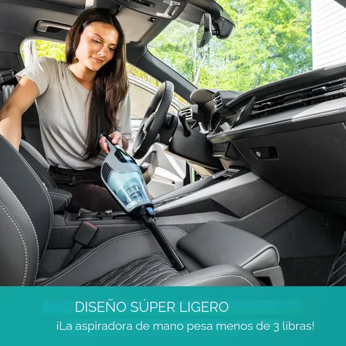 Miniatura 5 de Kenmore Serie 200 DS2010 Aspiradora de mano sin cable, ligera, de 2 velocidades, con potente succión LED, faro frontal, 2 en 1, para pisos de madera