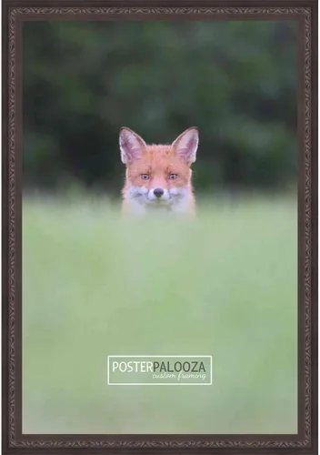 Miniatura 3 de Poster Palooza 30x36 Ornate Cherry Complete Wood Picture Frame with UV Acrylic Plexiglass, Foam Board Backing & Hardware Included