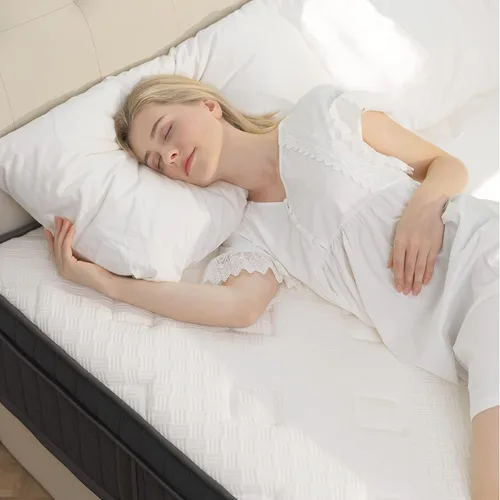 Miniatura 6 de HIMMLINE Colchón Queen de 12 pulgadas, colchón híbrido tamaño Queen en una caja con espuma viscoelástica de gel y resorte de bolsillo, sensación