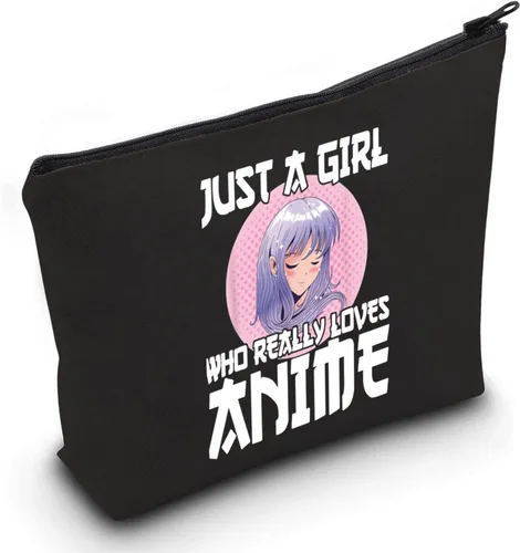 Miniatura 9 de LEVLO Bolsa de maquillaje para fanáticos del anime, regalo para amantes del anime, bolsa de maquillaje cosmética de anime para mujeres, bolsa de Ama