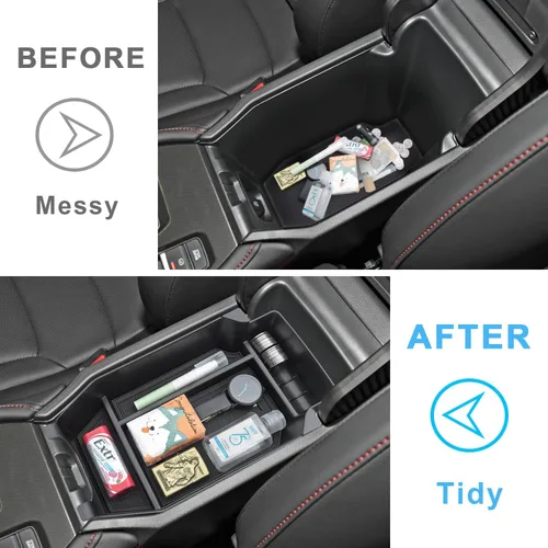 Miniatura 2 de PIMCAR Organizador de consola central para Honda Accord 2023-2025 2026, bandeja de almacenamiento de reposabrazos de plástico ABS duradero de 11ª