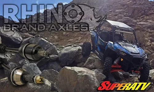 Miniatura 5 de SuperATV Eje trasero Rhino de alta resistencia para Honda Pioneer 1000/1000-5 2016-2021, eje trasero izquierdo, fabricado con acero cromado 4340