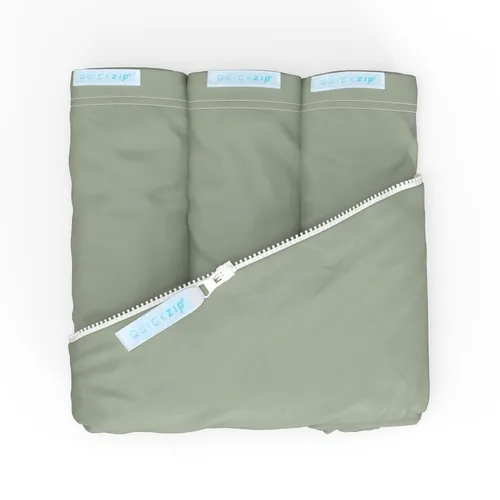 Miniatura 8 de Conjunto de sábanas para cuna de QuickZip, Gris (Gray Dot)