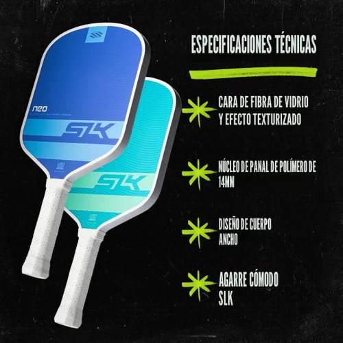 Miniatura 4 de Selkirk Sport SLK - Juego de raquetas de pádel de 2 Diseñadas en los Estados Unidos Elija el juego SLK Neo de grafito, el juego SLK Neo de fibra