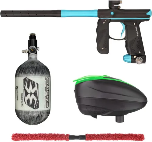 Miniatura 35 de Action Village Empire Mini GS TP Contender Kit de pistola de paintball con tanque 68/4500 Negro Polvo/Negro Polvo